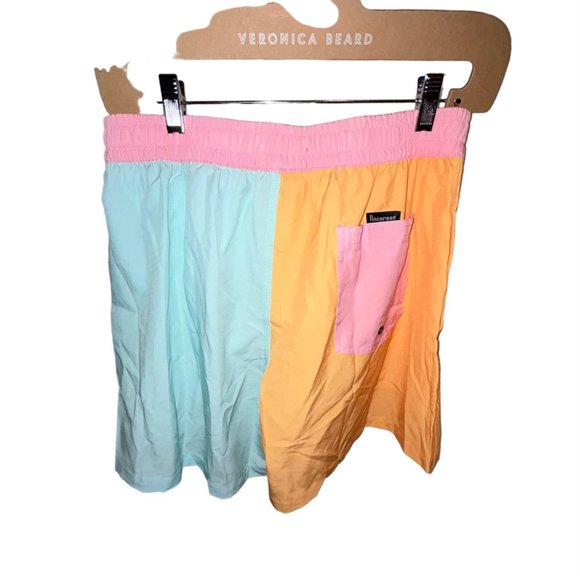 rocorose NEW NWT pastel patchwork swimming trunks bathing suit M - Picture 3 of 4